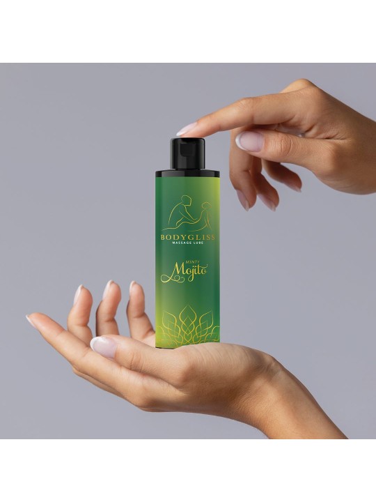 BodyGliss – Massage Oil and Lubricant in 1 Minty Mojito – 150 ml