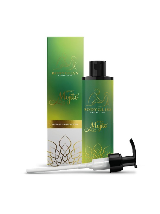 BodyGliss – Massage Oil and Lubricant in 1 Minty Mojito – 150 ml