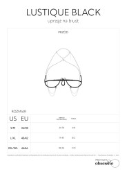 Obsessive - Lustique Harnas BH - Zwart