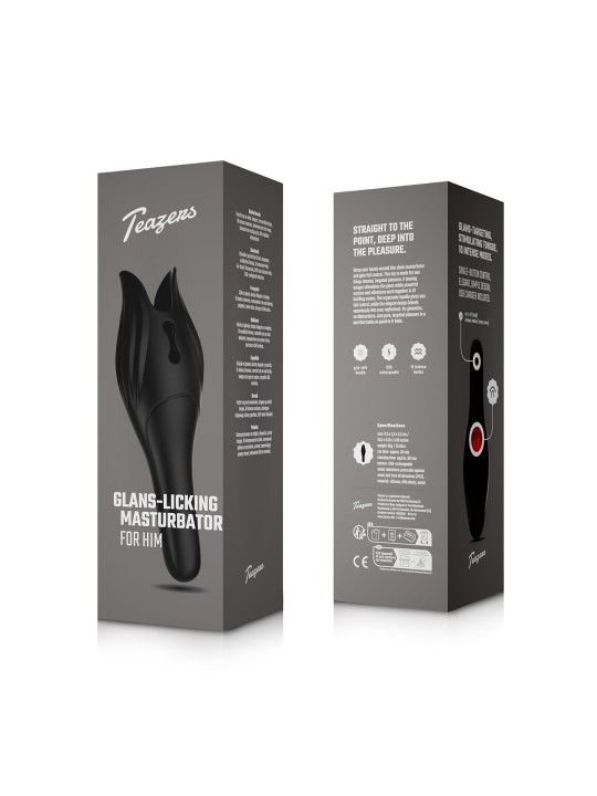 Teazers - Glans-Licking Masturbator - Zwart