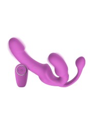 Teazers – Strapless Strap-On met Anaal Plug – Pink