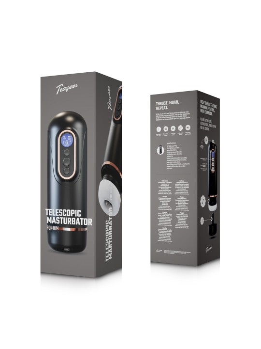 Teazers - Telescopic Masturbator - Black
