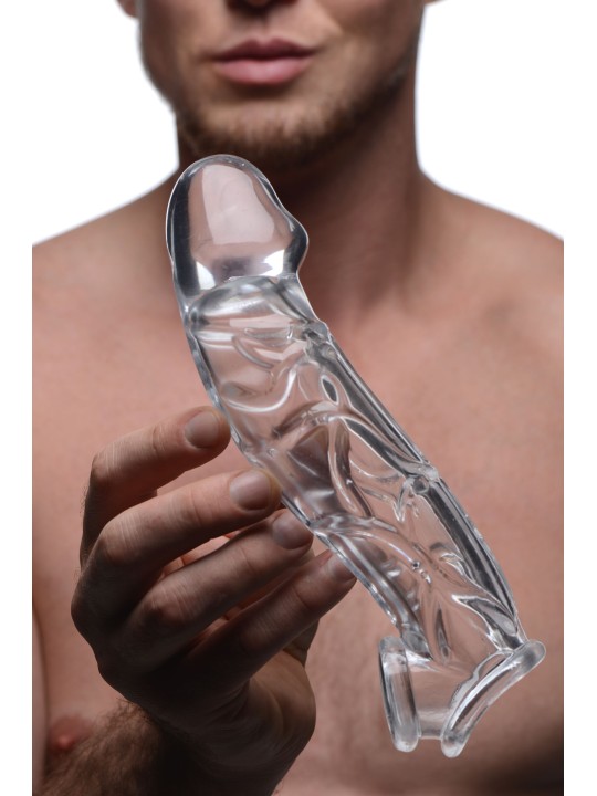 Clear Extender Gebogen Penissleeve