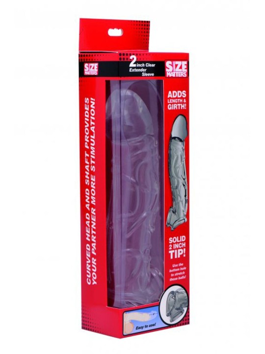 Clear Extender Gebogen Penissleeve