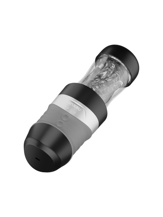 Nexus – Alpha Surge Masturbator with Rotation & Suction – Black