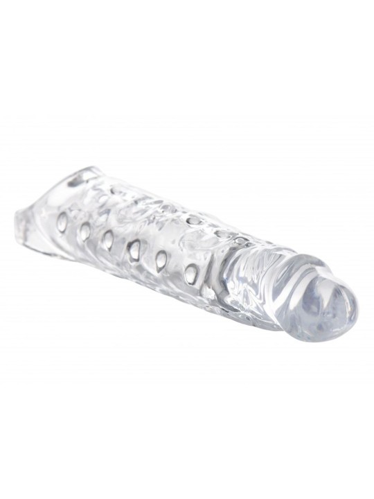 Extender Penissleeve Met Noppen - Transparant