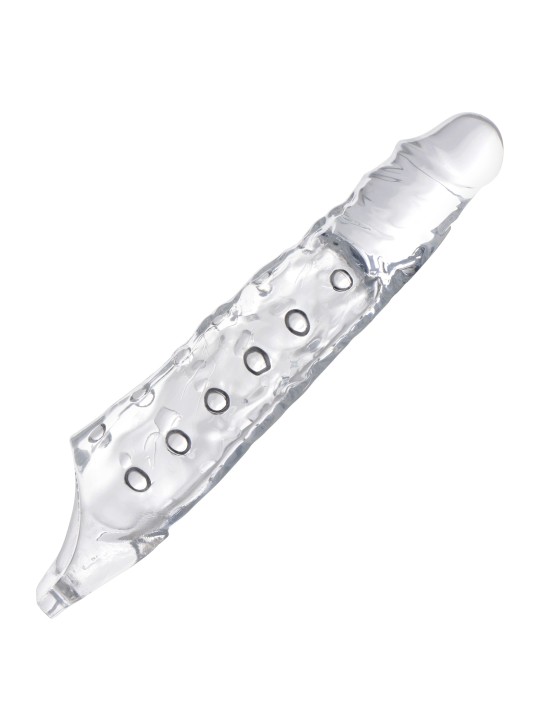 Extender Penissleeve Met Noppen - Transparant