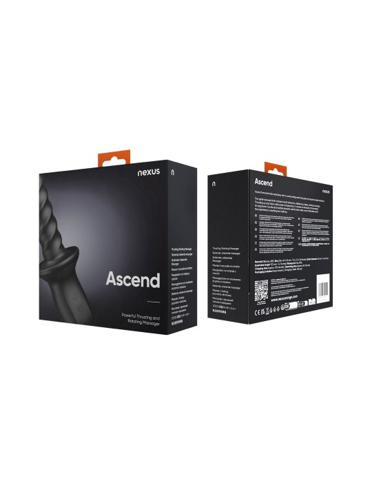 Nexus – Ascend Thrusting & Rotating Massager – Black