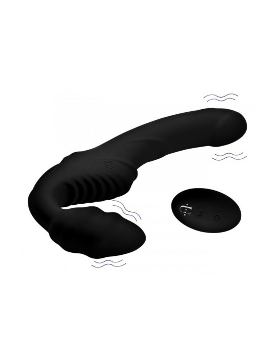 Pro Rider Strapless Strap-on Vibrator - Zwart