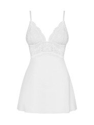 Babydoll Setje Met Kant - Wit