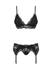 Obsessive - 3-Piece Lace Lingerie Set
