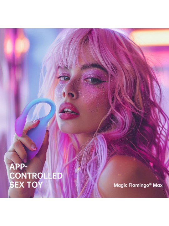 Magic Motion - Magic Flamingo Max Vibrating Egg - Blue