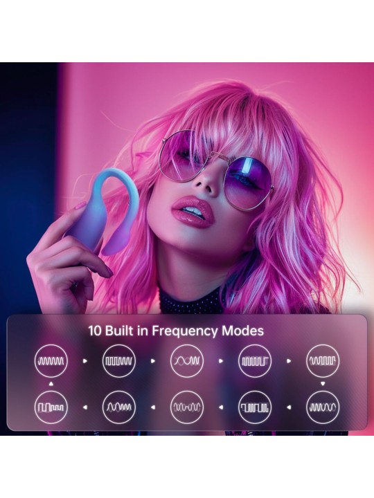 Magic Motion - Magic Flamingo Max Vibrating Egg - Blue