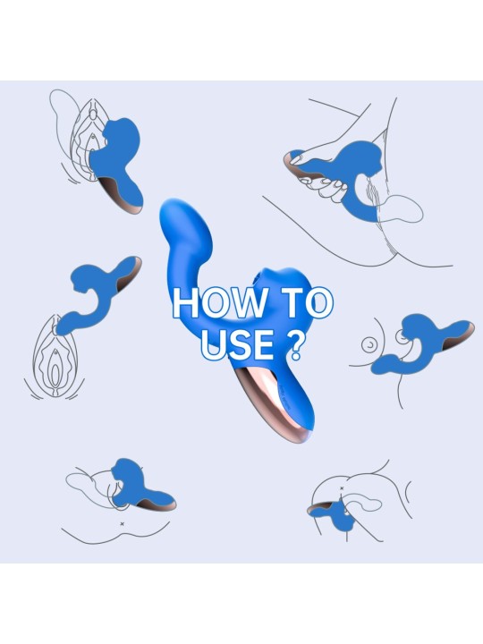 Magic Motion – Magic Ponder Vibrator with Lick & G-Spot Function – Blue