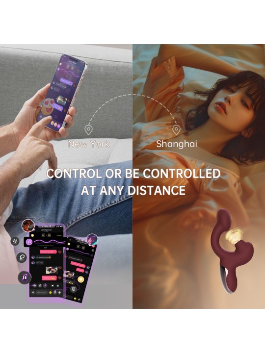 Magic Motion – Magic Ponder Vibrator with Lick & G-Spot Function – Red