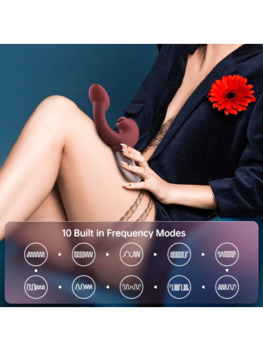 Magic Motion – Magic Ponder Vibrator with Lick & G-Spot Function – Red
