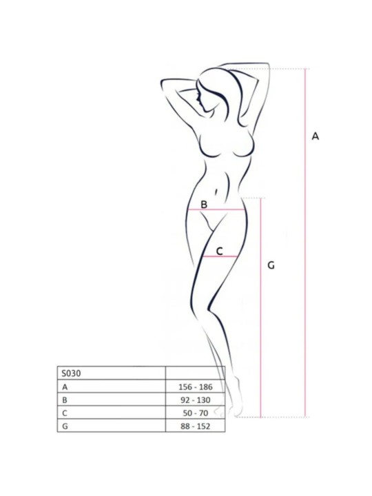 Passion - S030 Strip Panty - Rood