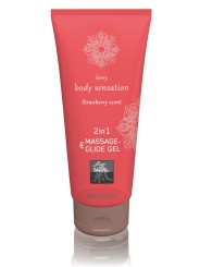 Massage- & Glide Gel 2 in 1 - Strawberry
