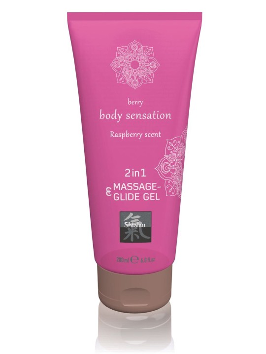Massage- & Glide Gel 2 in 1 - Raspberry