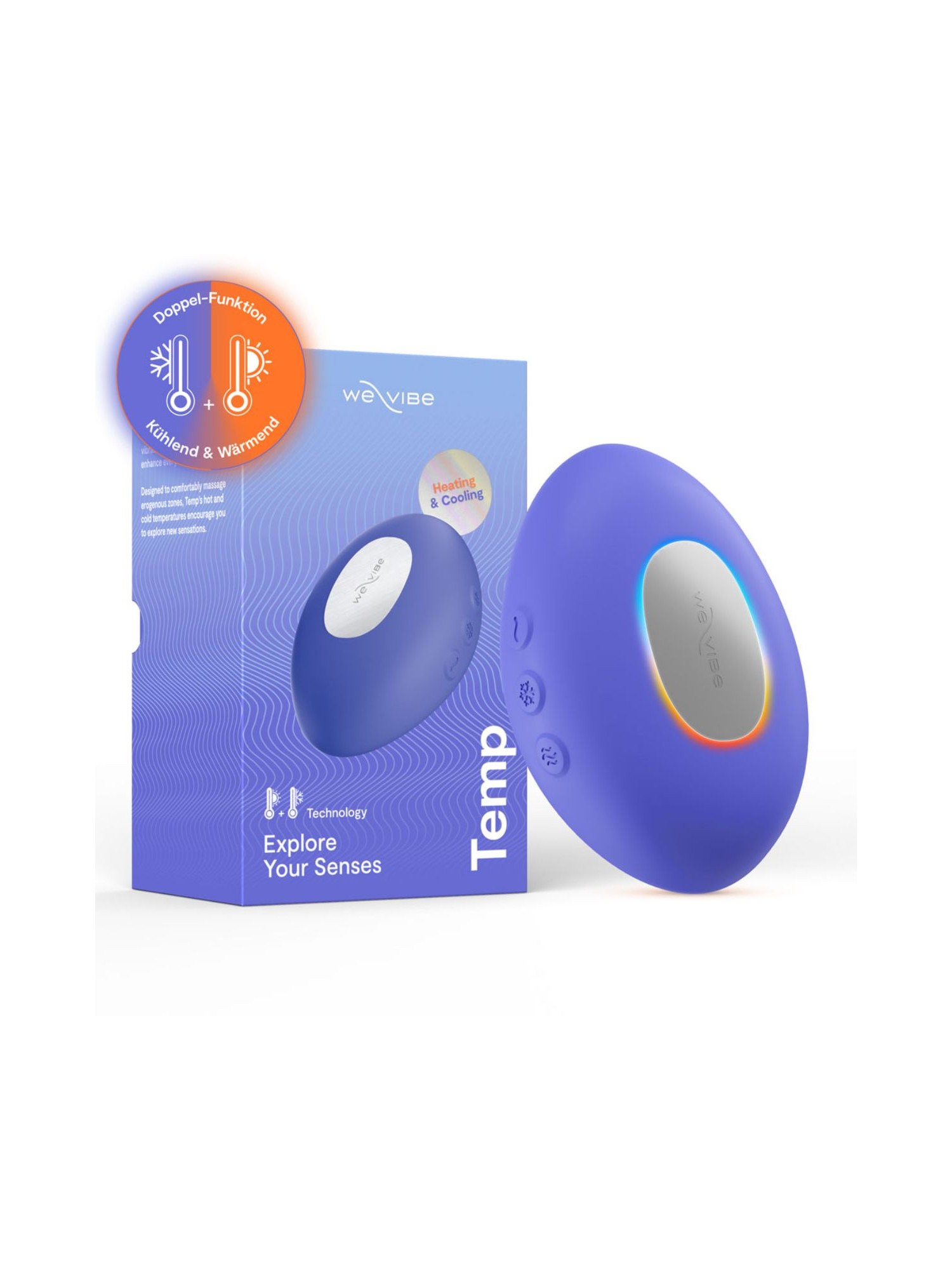 We-Vibe - Temp Lay-On Vibrator - Lavender Blue