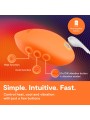 We-Vibe - Temp Lay-On Vibrator - Tangerine
