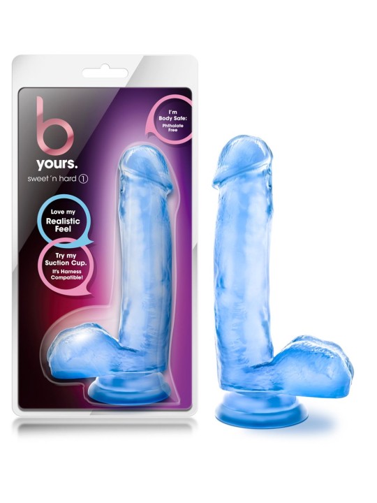 B Yours Sweet 'N Hard Realistic Dildo - Blue