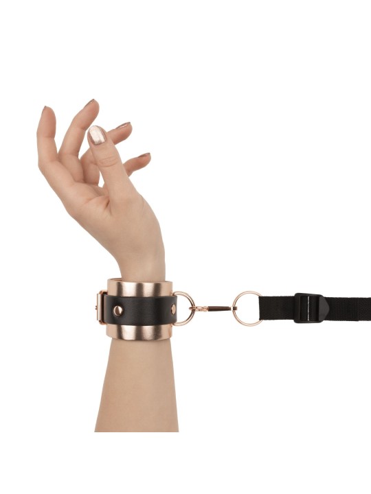 Rosy Gold - Under-Mattress Restraint Set - Zwart