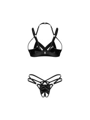 Obsessive – Keira Lise 2-Delige Open Set – Zwart