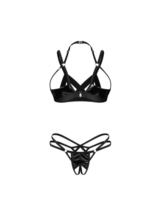 Obsessive – Keira Lise 2-Delige Open Set – Zwart