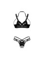 Obsessive – Keira Lise 2-Delige Open Set – Zwart