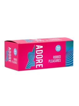 Adore Ribbed Pleasure condoms 144 pcs