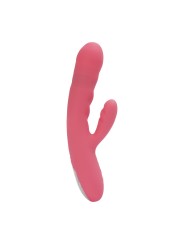 SVAKOM - Avery Thrusting Rabbit Vibrator - Strawberry Pink