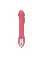 SVAKOM - Avery Thrusting Rabbit Vibrator - Strawberry Pink