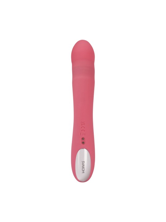 SVAKOM - Avery Thrusting Rabbit Vibrator - Strawberry Pink