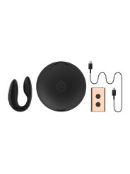 Rosy Gold – C-Shape Vibrator with Luxury Charging Case – Black