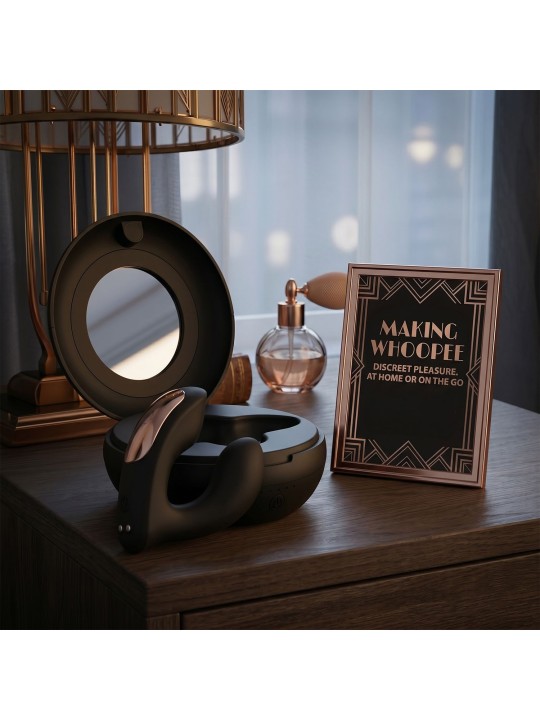 Rosy Gold – Wearable Vibrator with Luxury Charging Case – Black