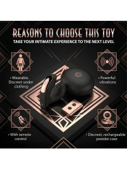 Rosy Gold – Wearable Vibrator with Luxury Charging Case – Black