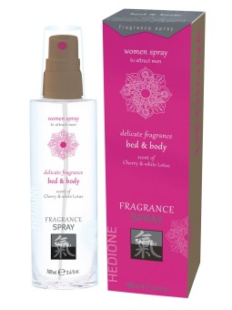 Feromonen Bed & Body Spray Voor Vrouwen - Kers & Witte Lotus