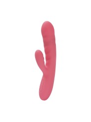 SVAKOM - Avery Thrusting Rabbit Vibrator - Strawberry Pink