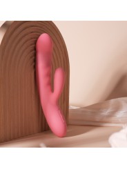 SVAKOM - Avery Thrusting Rabbit Vibrator - Strawberry Pink