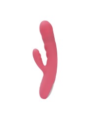 SVAKOM - Avery Thrusting Rabbit Vibrator - Strawberry Pink