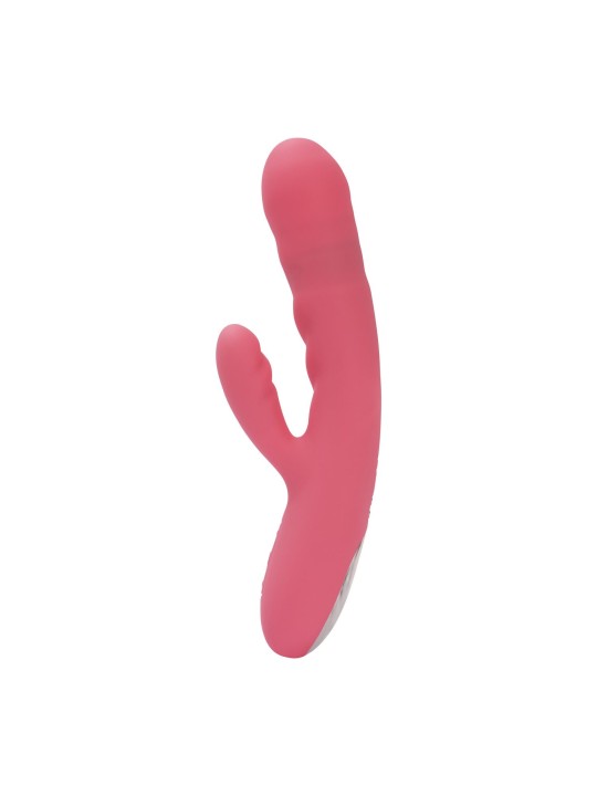 SVAKOM - Avery Thrusting Rabbit Vibrator - Strawberry Pink