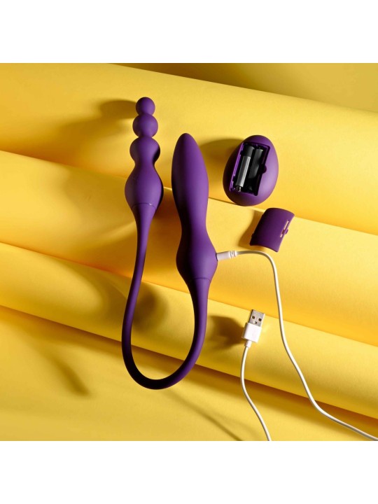 Playboy - This & That Dubbele Vibrator - Purple