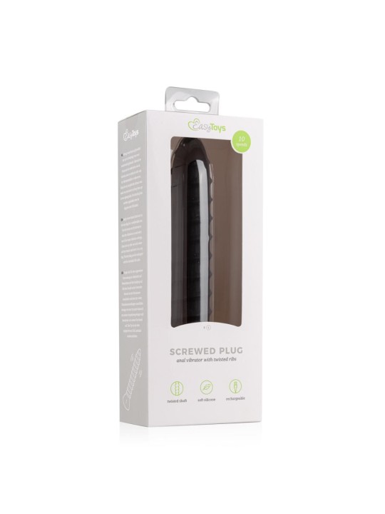 Screwed Plug Anaal Vibrator - Large