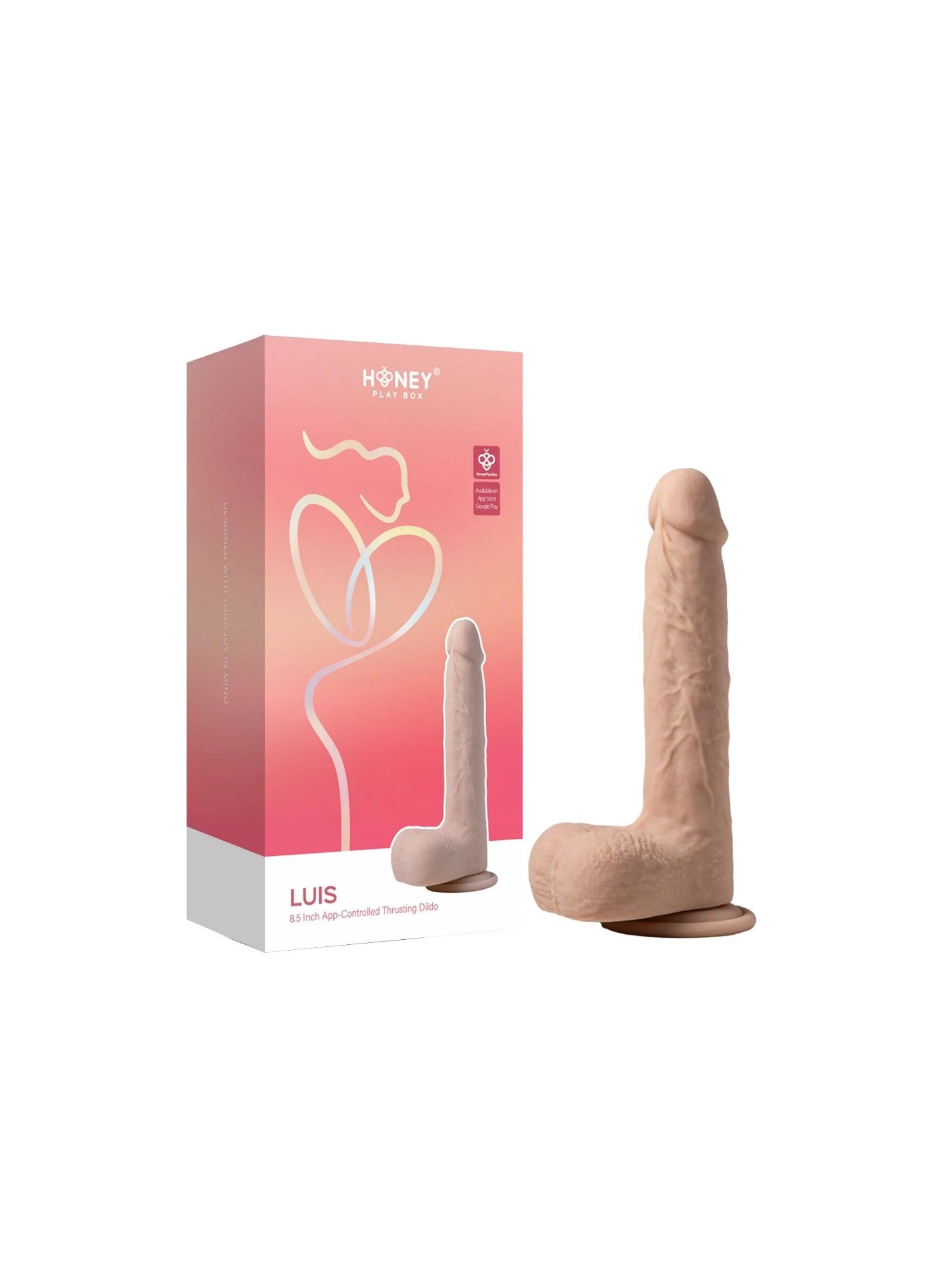 HoneyPlayBox – Luis Thrusting Warming Dildo – 21.99 cm