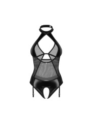 Obsessive – Dominna Crotchless Teddy – Black