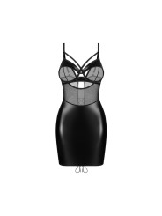 Obsessive – Dominna Chemise & Thong – Zwart