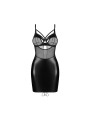 Obsessive – Dominna Chemise & Thong – Zwart