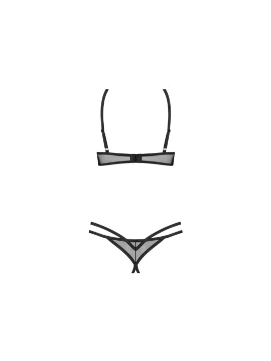 Obsessive – Euridia 2-delige Crotchless Set – Zwart
