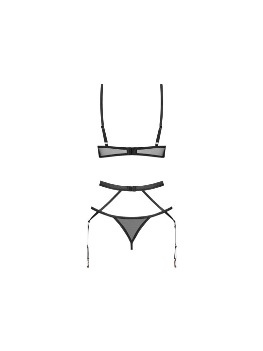Obsessive – Euridia Lingerie Set 3-pcs – Black